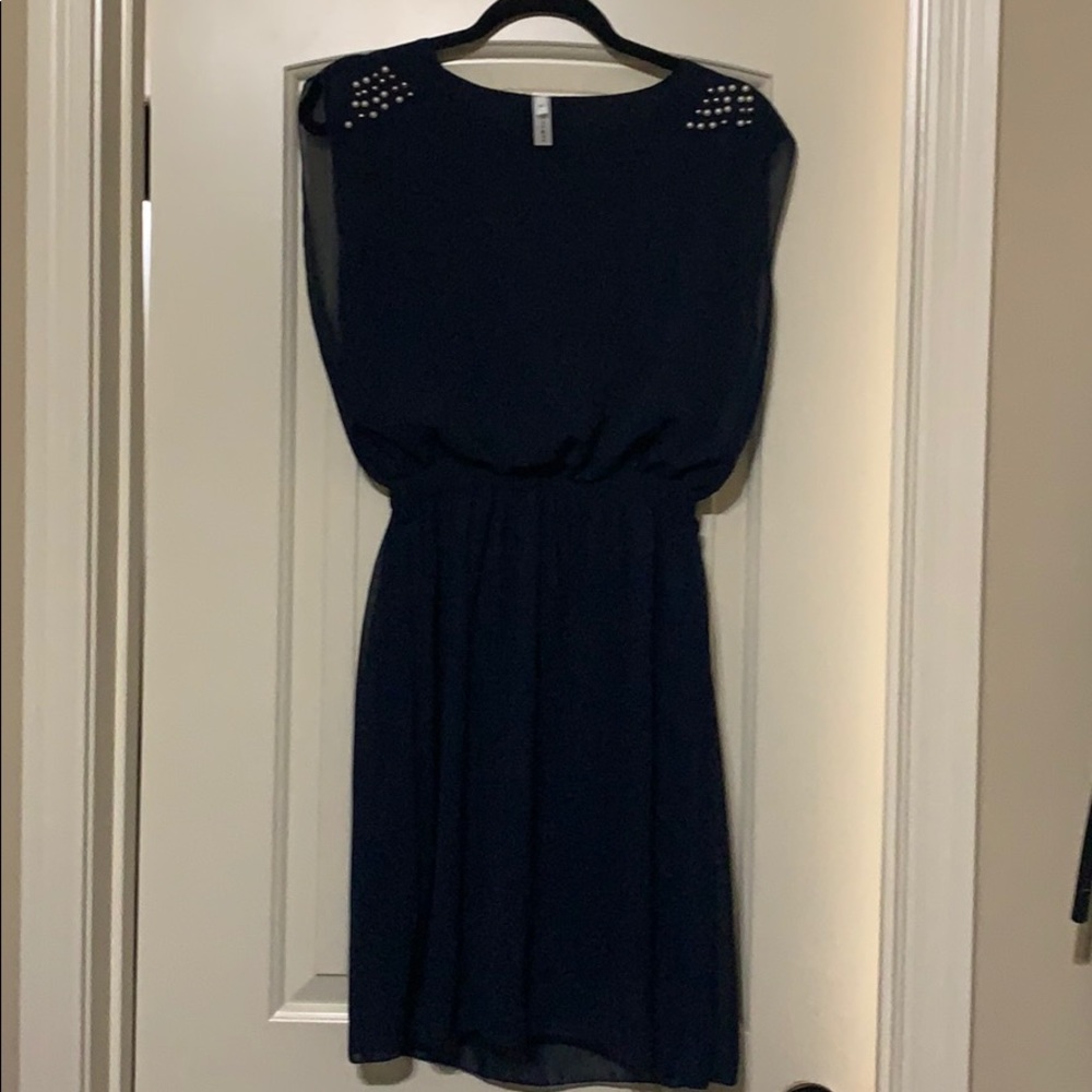 Navy above knee dress
